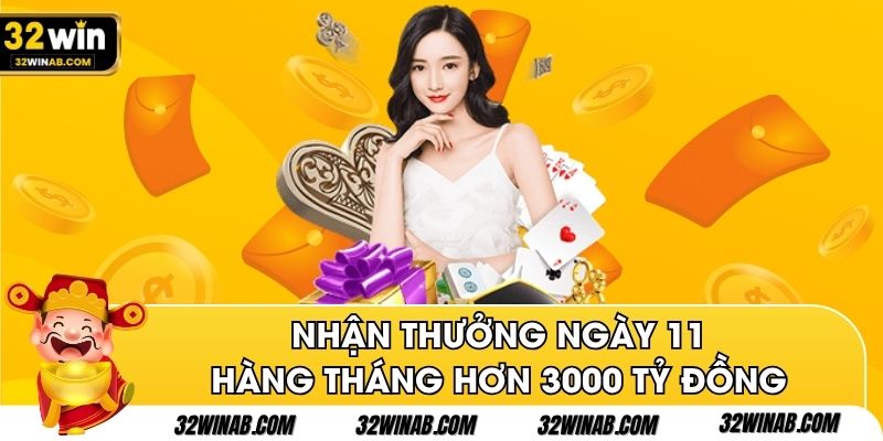 Nhận thưởng ngày 11 hàng tháng hơn 3000 tỷ đồng
